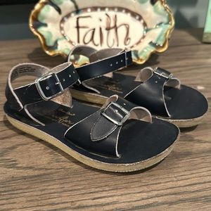 Sun-San Surfer Leather Sandals Navy Size 10